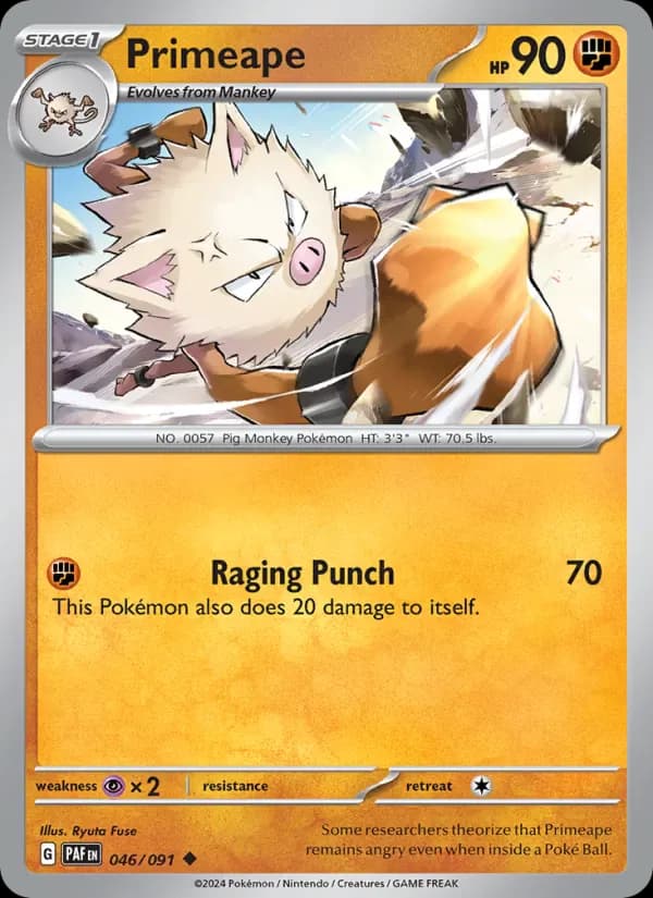 Primeape 046/91 from Paldean Fates