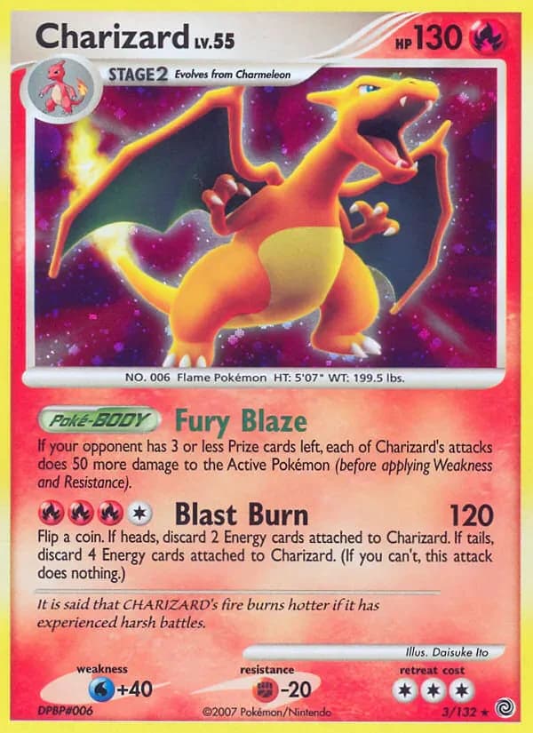 Charizard 3/132 from Secret Wonders