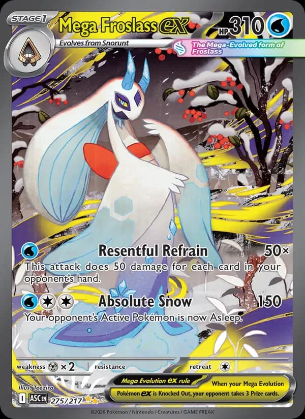 Mega Froslass ex 275/217 from Ascended Heroes
