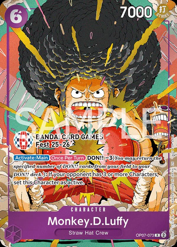 Monkey.D.Luffy OP07-073 Official alternate printing 1
