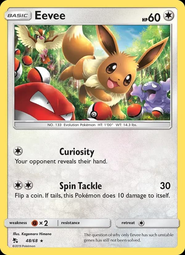 Eevee 48/68 from Hidden Fates