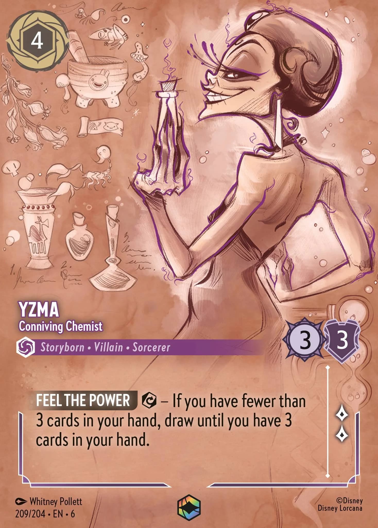 Yzma - Conniving Chemist 209/204 from Azurite Sea