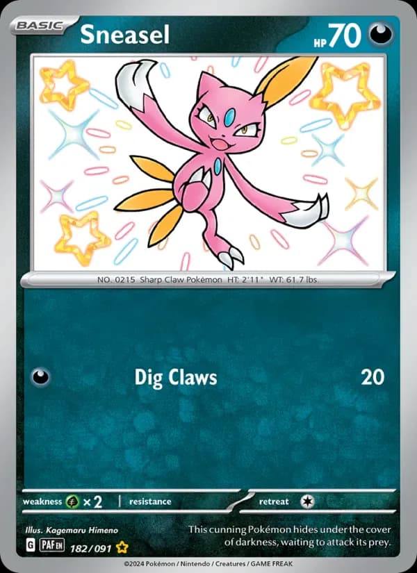Sneasel 182/91 from Paldean Fates