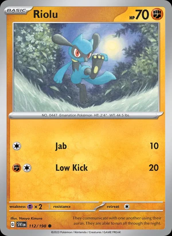 Riolu 112/198 from Scarlet & Violet Base Set