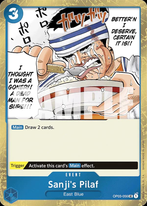 Sanji's Pilaf OP03-056 Official alternate printing 2