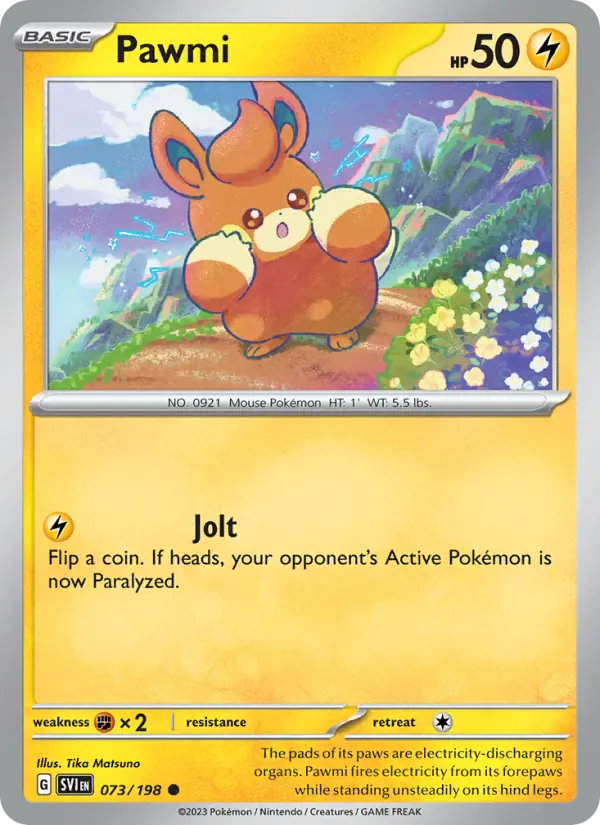 Pawmi 073/198 from Scarlet & Violet Base Set