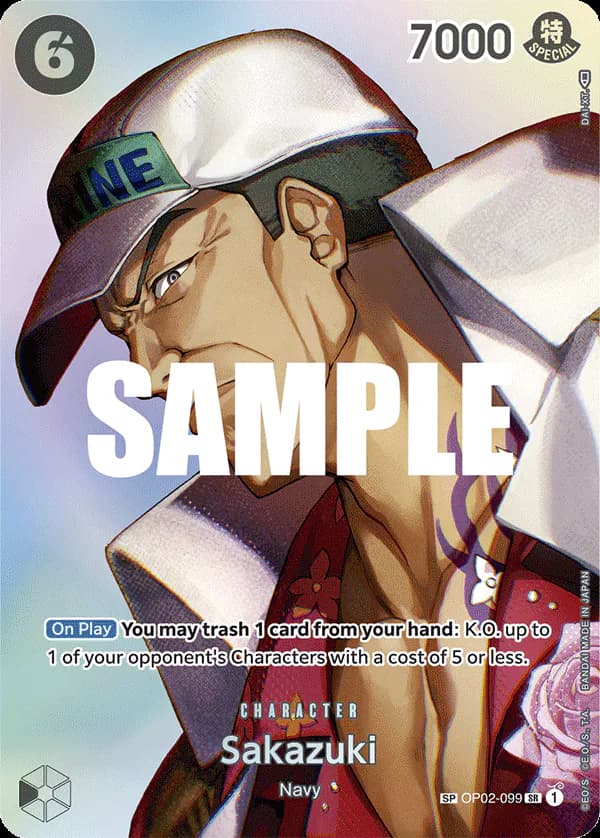 Sakazuki OP02-099 Official alternate printing 2