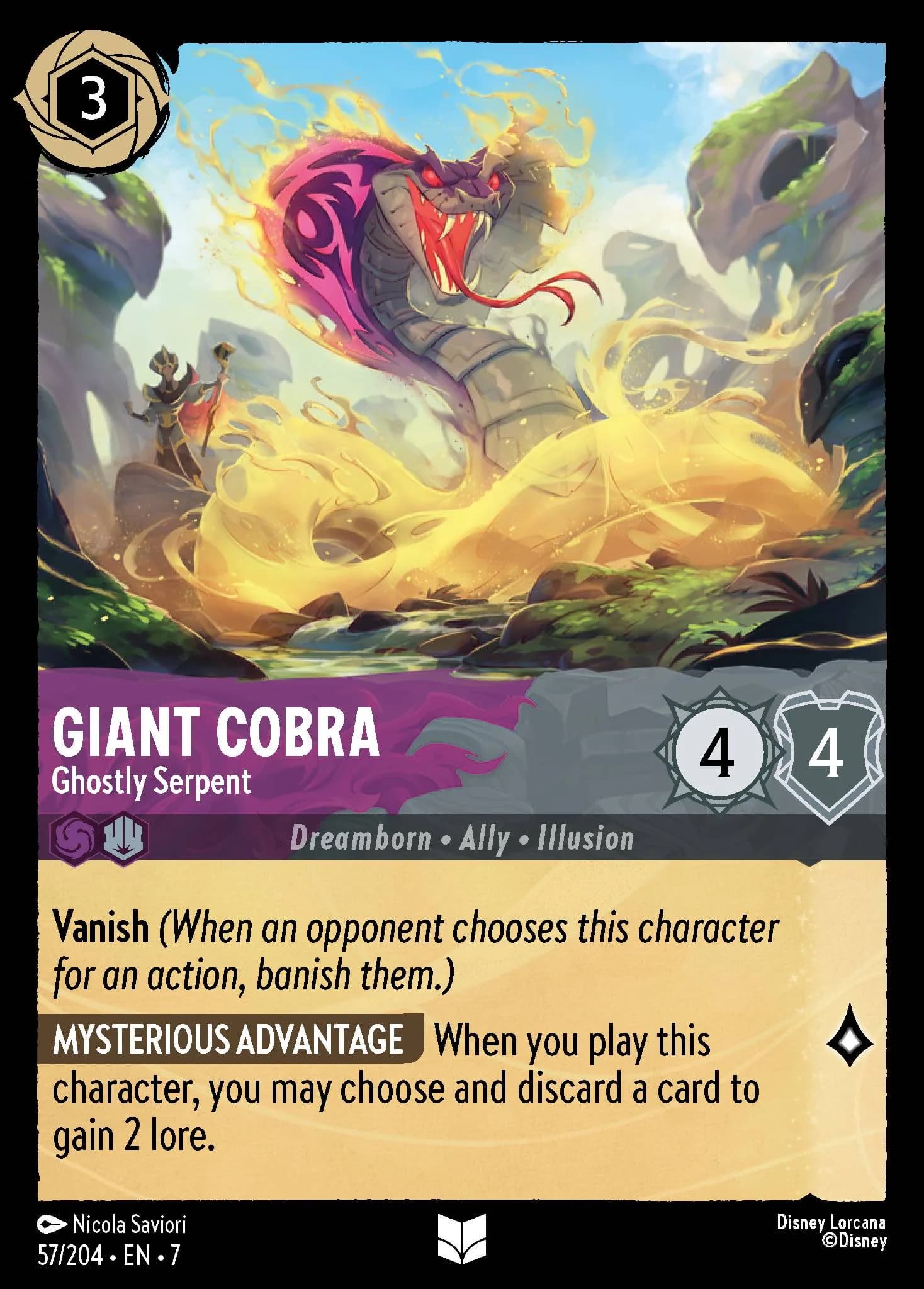 Giant Cobra - Ghostly Serpent 57/204 from Archazia's Island