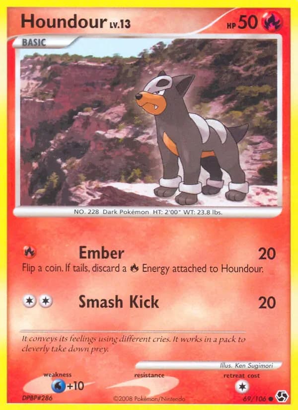 Houndour 69/106 from Great Encounters