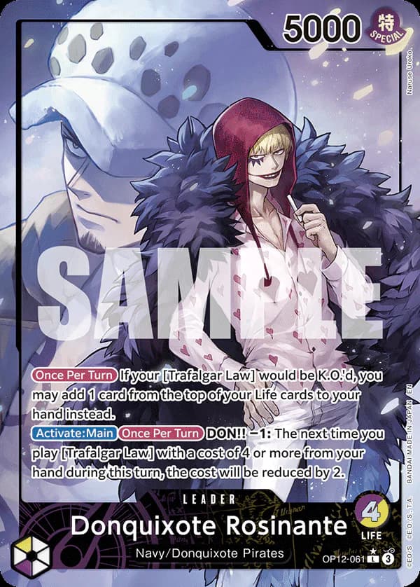 Donquixote Rosinante OP12-061 Official alternate printing 1