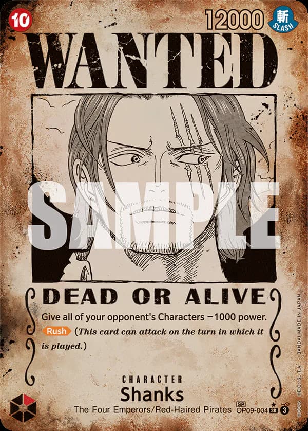 Shanks OP09-004 Official alternate printing 3