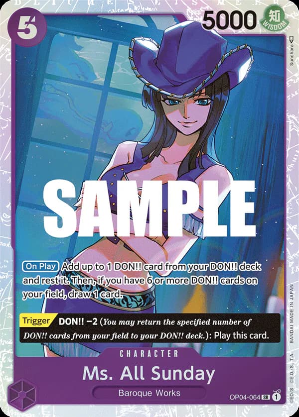 Ms. All Sunday OP04-064 Standard printing