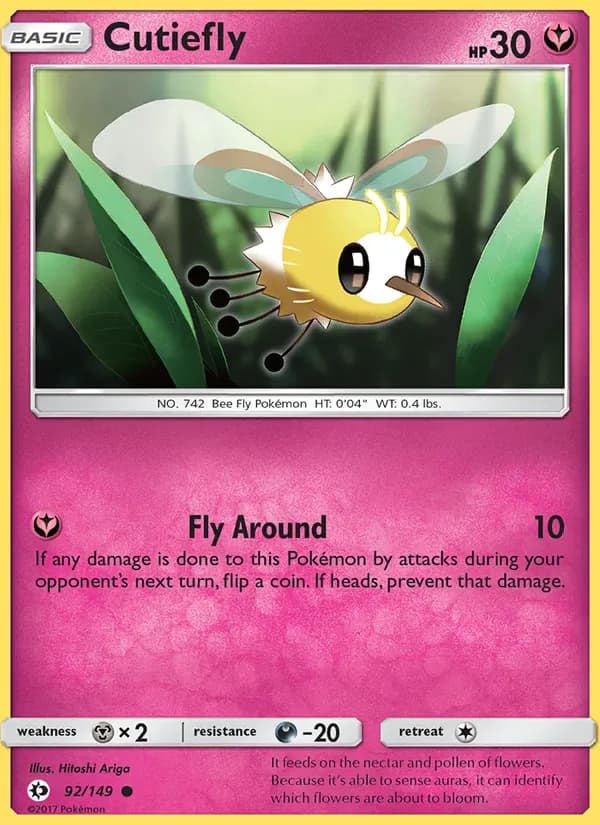 Cutiefly 92/149 from Sun & Moon Base Set