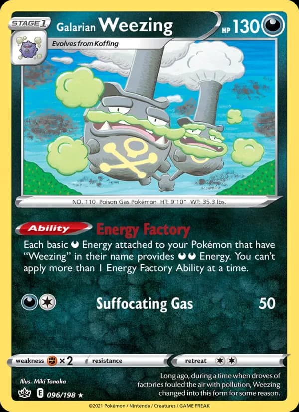 Galarian Weezing 96/198 from Chilling Reign