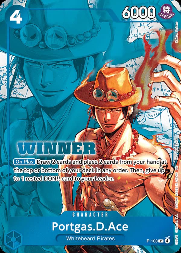 Portgas.D.Ace P-103 Official alternate printing 2