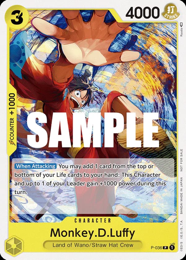 Monkey.D.Luffy P-036 Standard printing