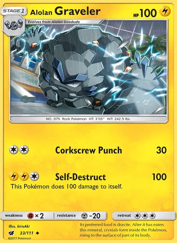 Alolan Graveler 33/111 from Crimson Invasion