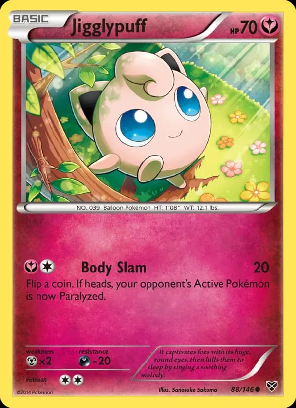 Jigglypuff 88/146 from XY Base Set