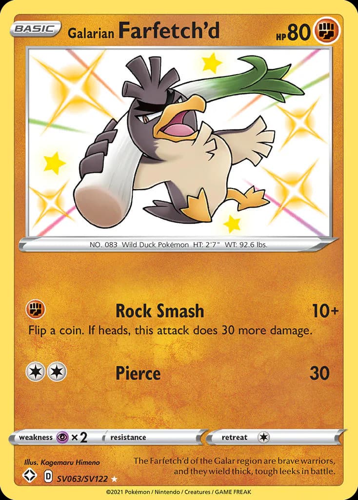 Galarian Farfetch'd SV063/SV122 from Shining Fates