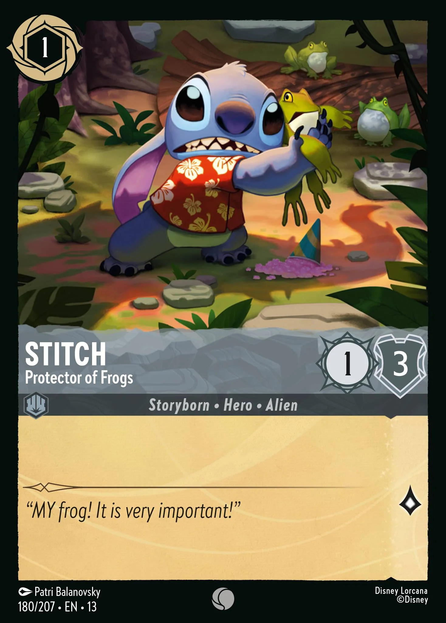 Stitch - Protector of Frogs 180/207 from Attack of the Vine!