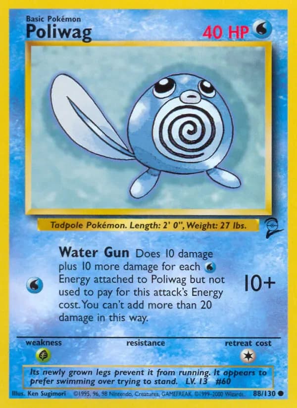 Poliwag 88/130 from Base Set 2