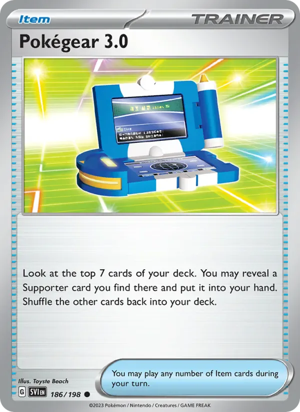 Pokégear 3.0 186/198 from Scarlet & Violet Base Set