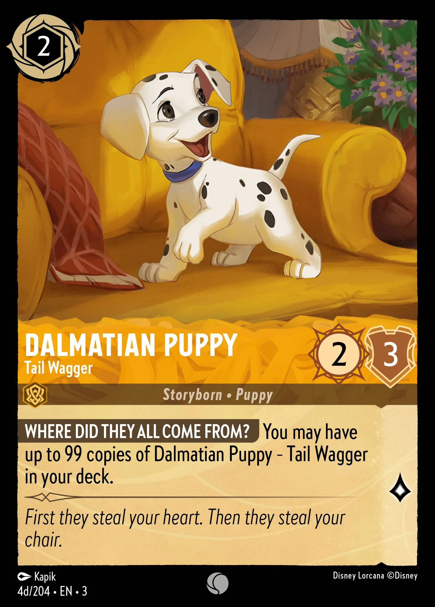 Dalmatian Puppy - Tail Wagger 4d/204 from Into the Inklands