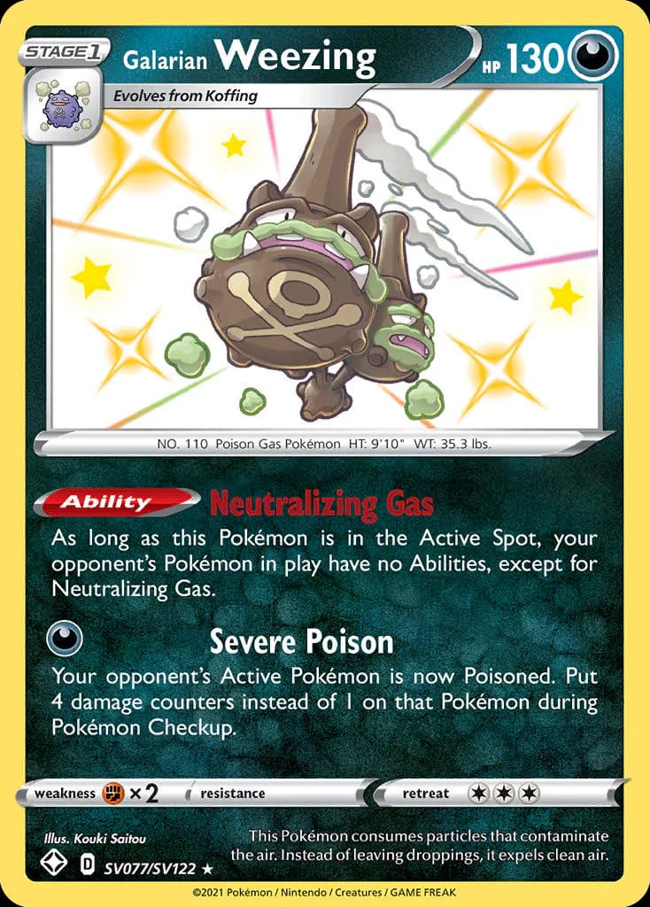 Galarian Weezing SV077/SV122 from Shining Fates