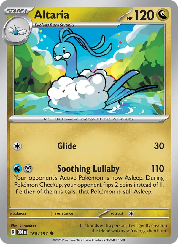 Altaria 160/197 from Obsidian Flames