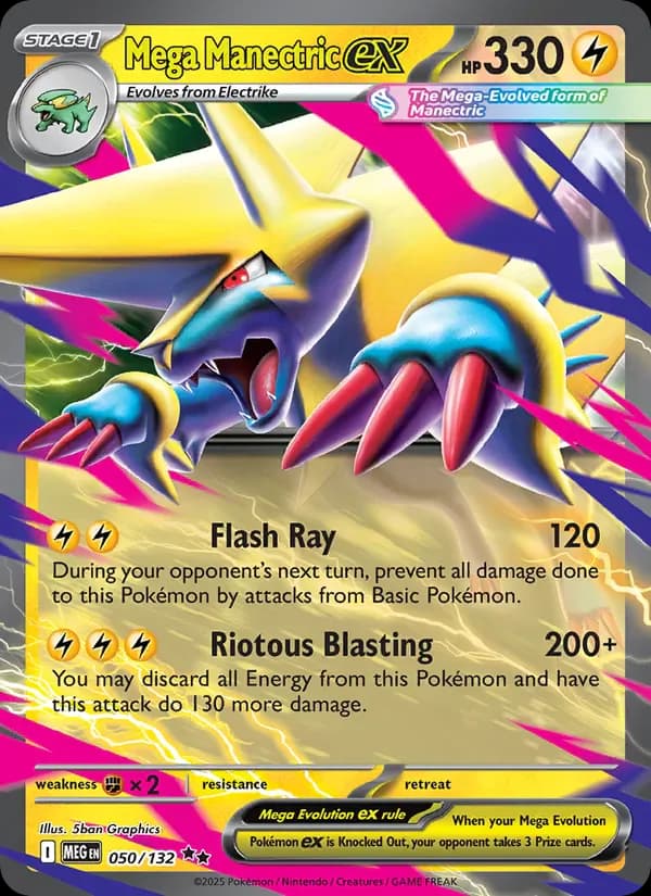 Mega Manectric ex 050/132 from Mega Evolution