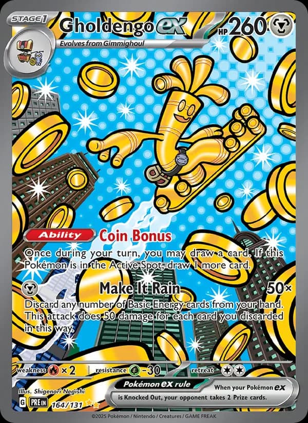 Gholdengo ex 164/131 from Prismatic Evolutions