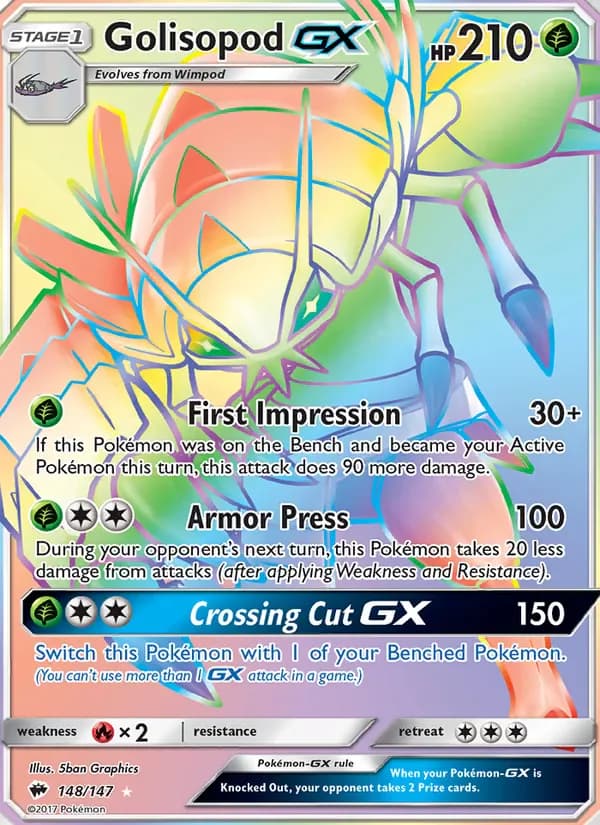 Golisopod GX 148/147 from Burning Shadows