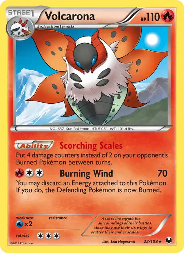 Volcarona 22/108 from Dark Explorers