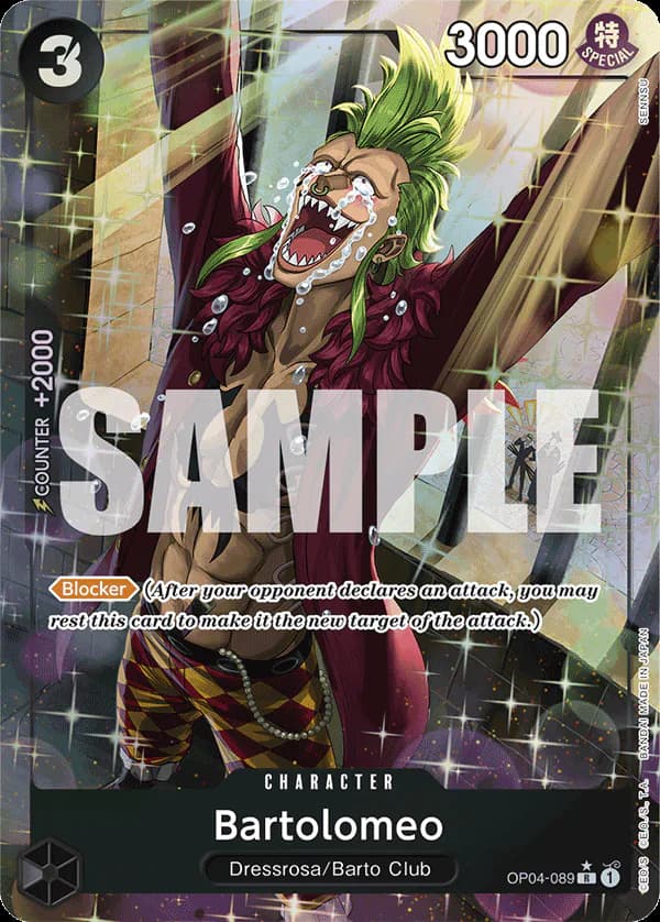 Bartolomeo OP04-089 Official alternate printing 4
