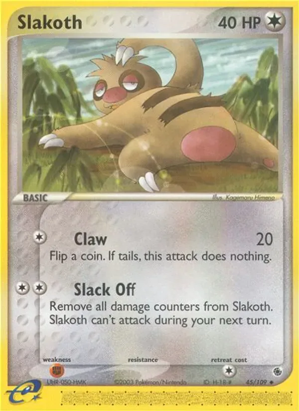 Slakoth 45/109 from EX Ruby & Sapphire