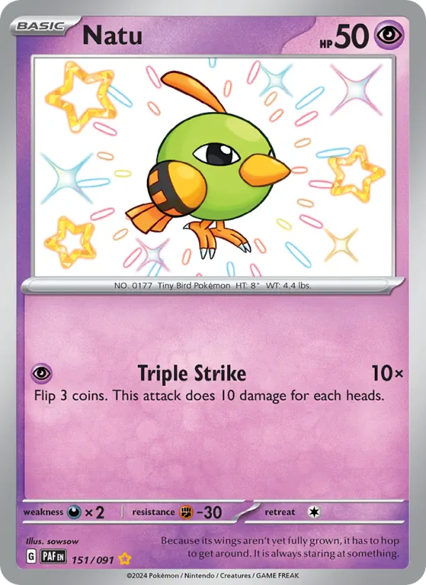 Natu 151/91 from Paldean Fates