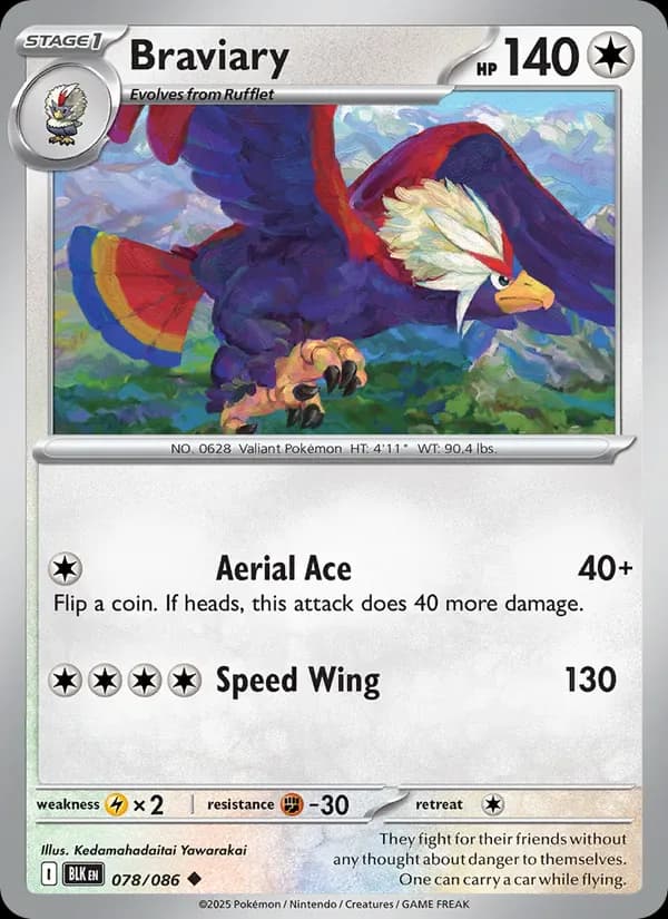 Braviary 078/86 from Black Bolt