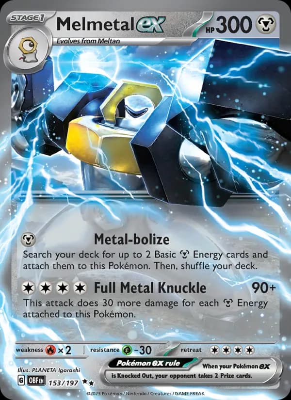 Melmetal ex 153/197 from Obsidian Flames