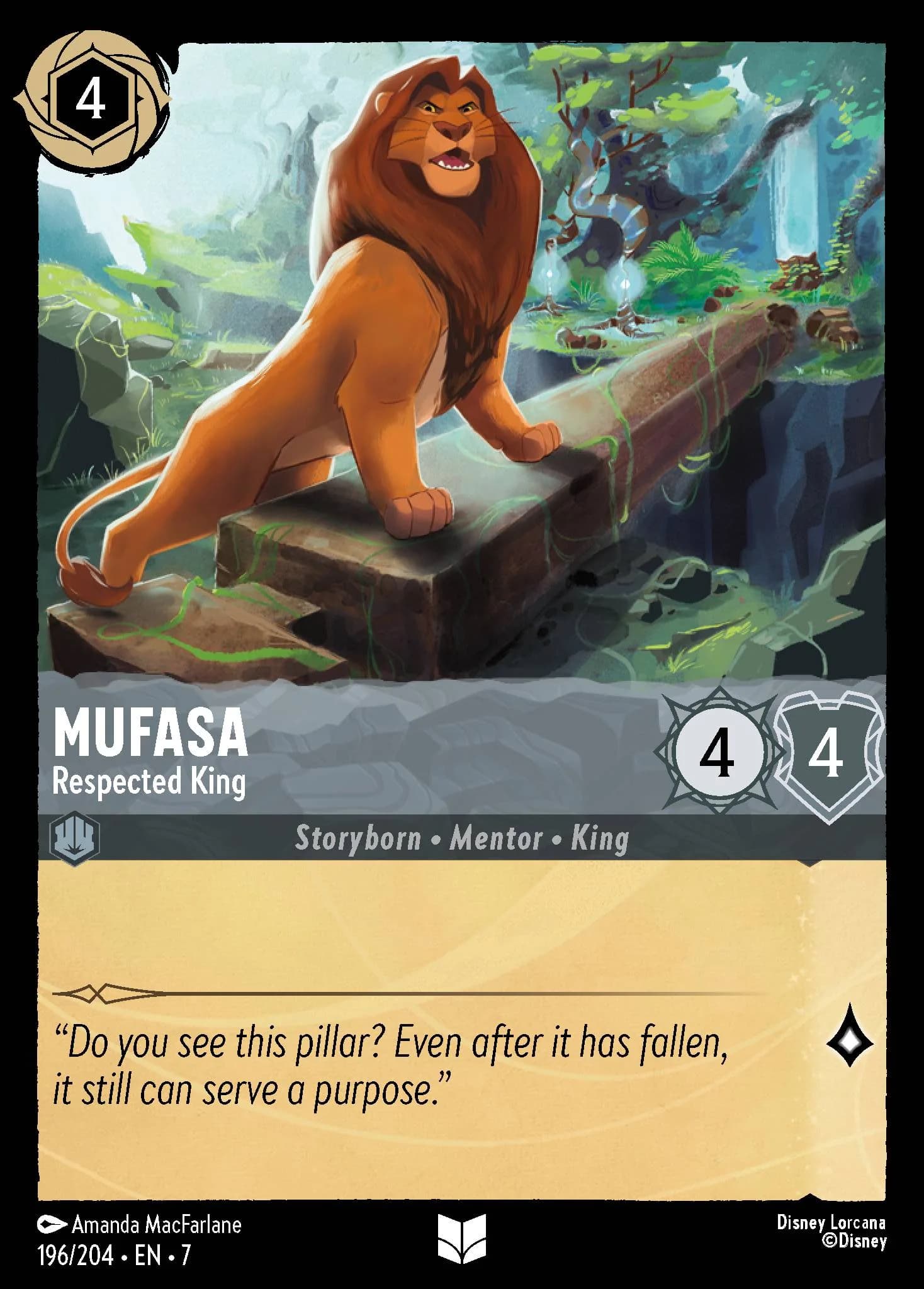 Mufasa - Respected King 196/204 from Archazia's Island