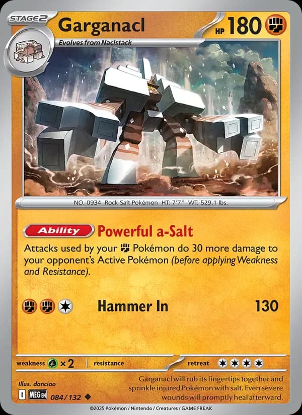 Garganacl 084/132 from Mega Evolution