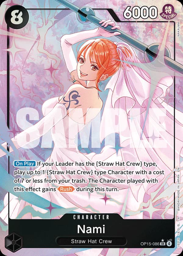 Nami OP15-086 Official alternate printing 1
