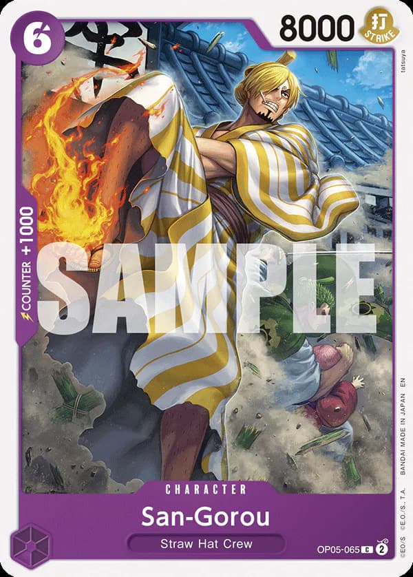 San-Gorou OP05-065 Official alternate printing r1