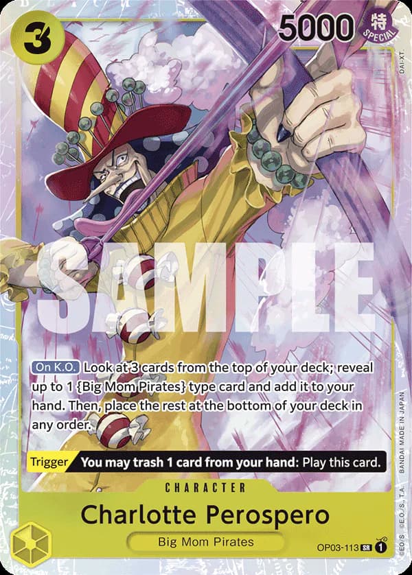 Charlotte Perospero OP03-113 Official alternate printing r1