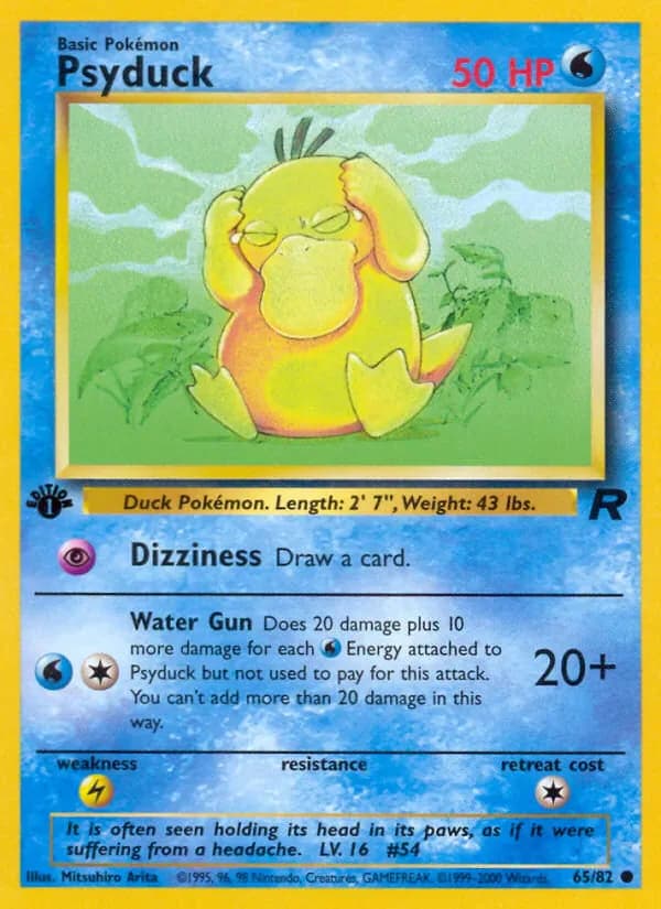 Psyduck 65/82 from Team Rocket