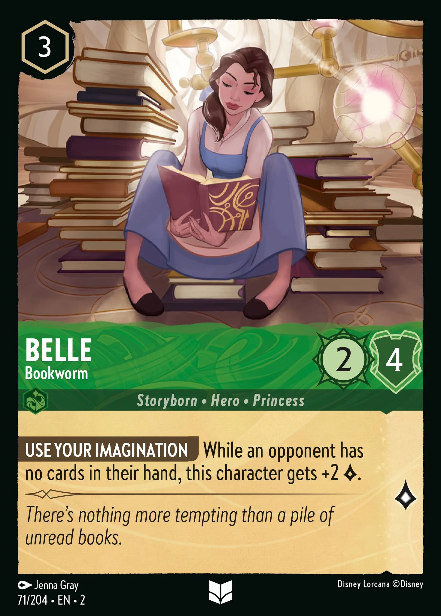 Belle - Bookworm 71/204 from Rise of the Floodborn