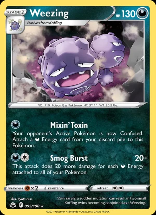 Weezing 95/198 from Chilling Reign