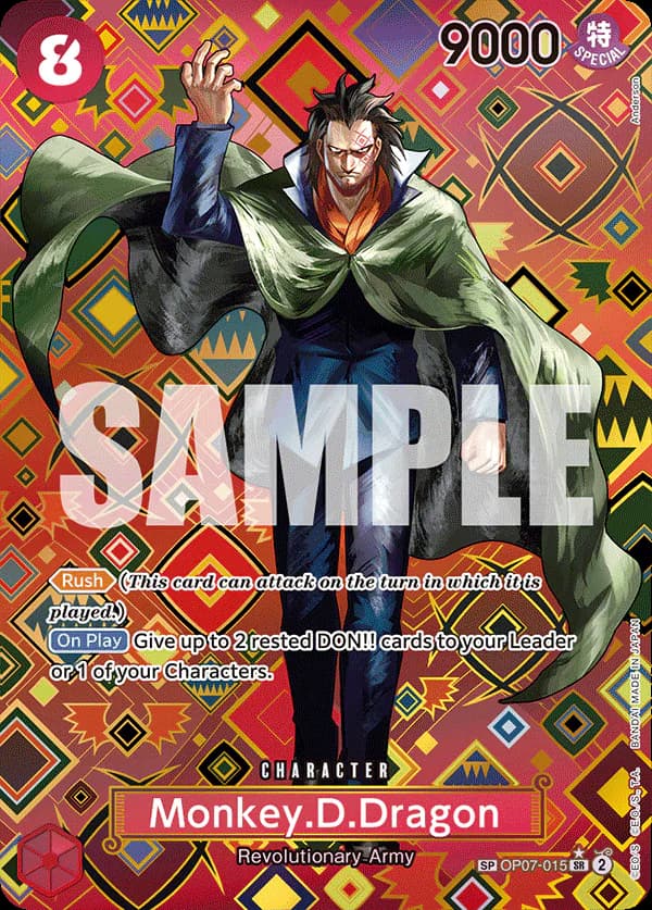 Monkey.D.Dragon OP07-015 Official alternate printing 2