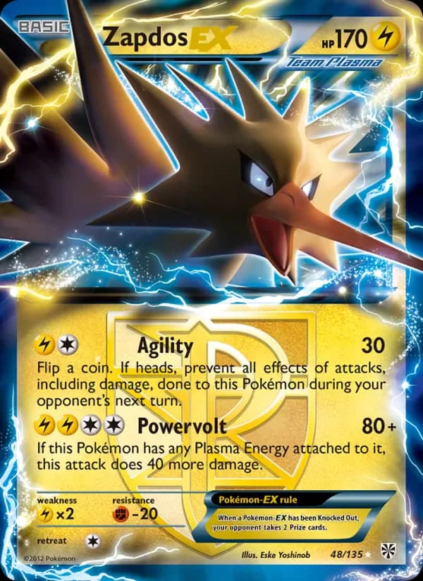 Zapdos-EX 48/135 from Plasma Storm