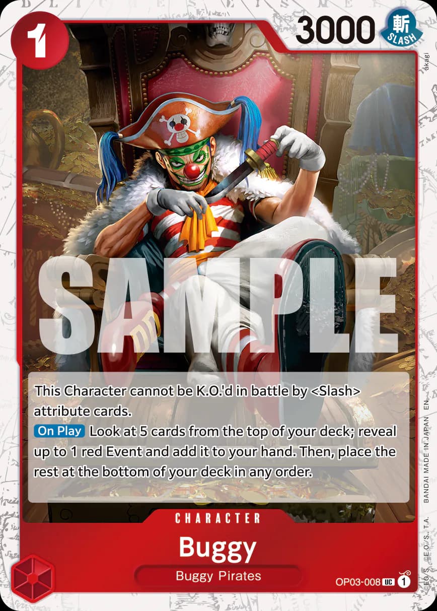 Buggy OP03-008 Official alternate printing 2