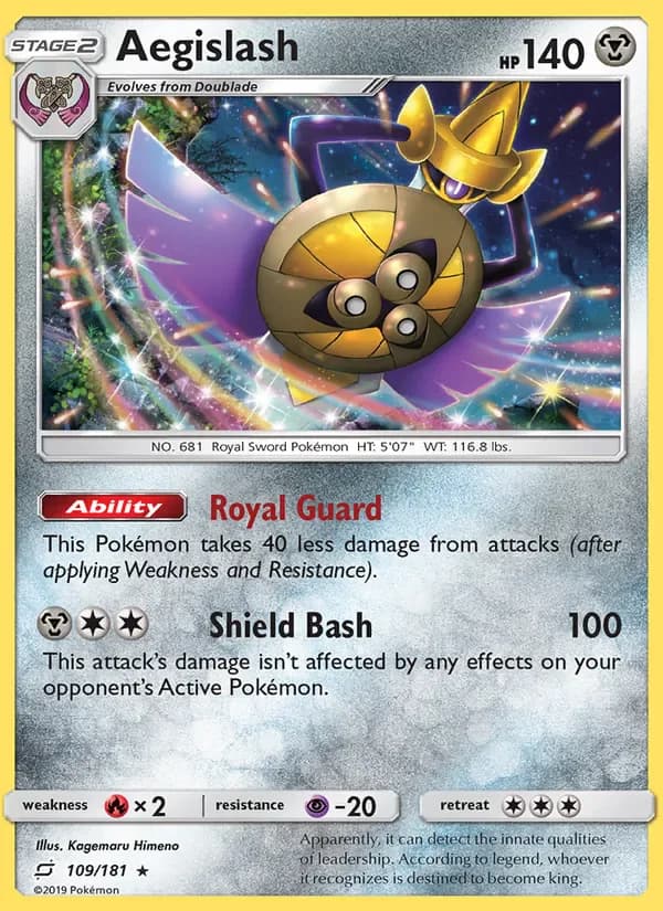 Aegislash 109/181 from Team Up